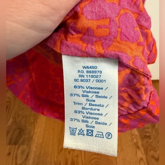 Boden Hampstead Silk Blend Floral print blouse Size 6 - Picture 4 of 8